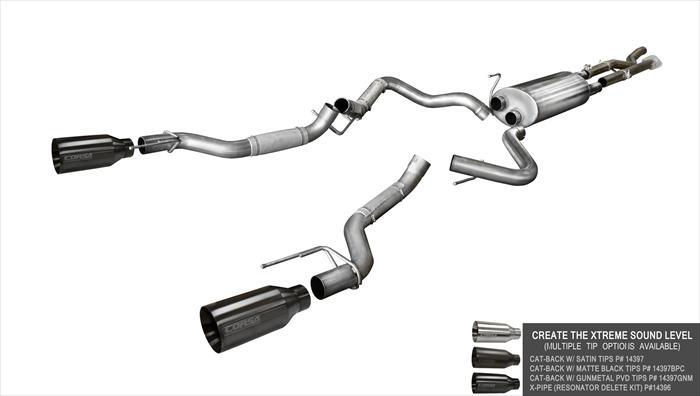 Ford F-150 Performance Exhaust - CORSA Performance - X-Pipe - `17-`20